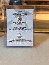 Federico Valverde C0000604 back - Federico Valverde #USA-FV – Real Madrid – Ultimate Stage Chrome Autograph – 2025-26 Topps UEFA Club Competitions