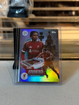 Rio Ngumoha Liverpool Home Advantage rookie insert card front, 2025/26 Topps UEFA Champions League #HP-9