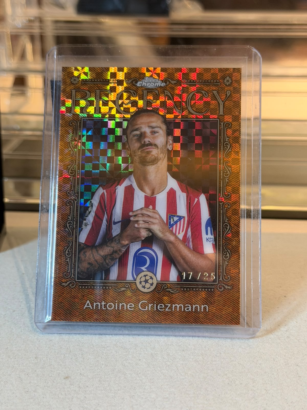 Antoine Griezmann 17/25 #RC-13 Regency 2026 Topps Chrome UEFA Champions League - front