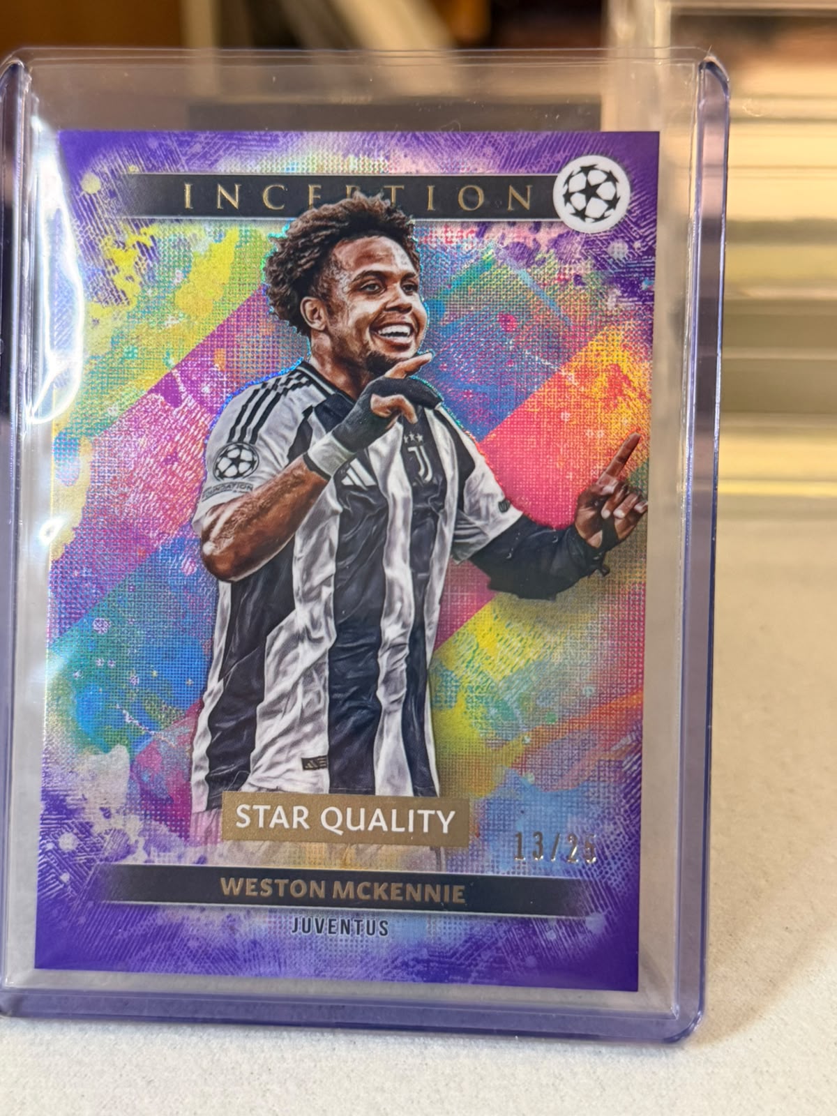 Weston McKennie front - 2024/25 Topps Inception UEFA Club Competitions 13/25