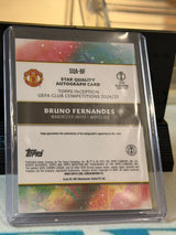 Bruno Fernandes 41/49 – Star Quality Autograph Manchester United trading card, back