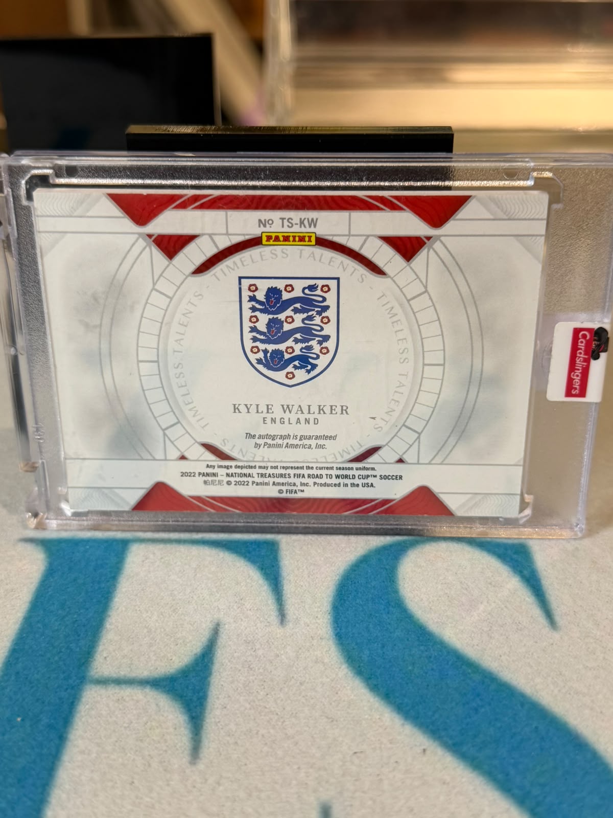 Kyle Walker 09/10 – England trading card, back