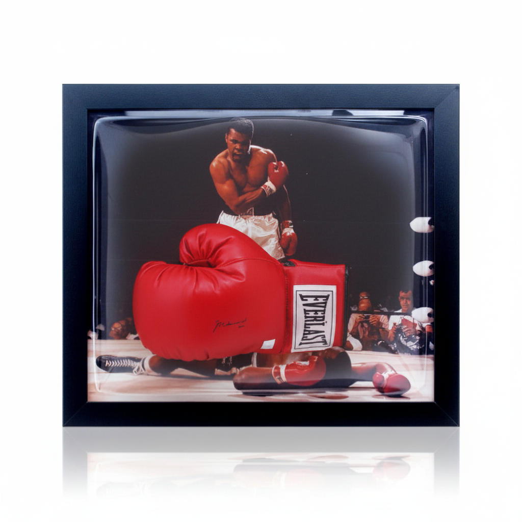 Framed Muhammad Ali Signed Glove