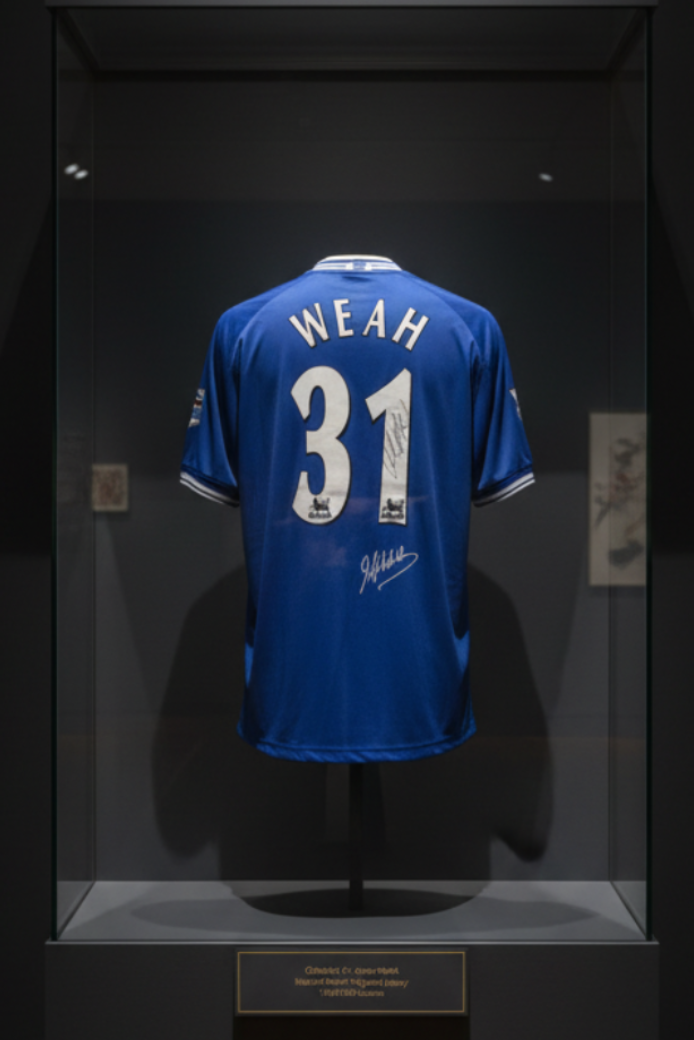 George Weah Signed Chelsea 1999/00 Shirt, front