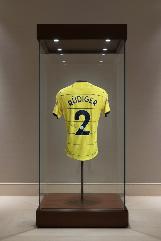 Antonio Rüdiger Signed Chelsea Away Shirt 2021/22, front view