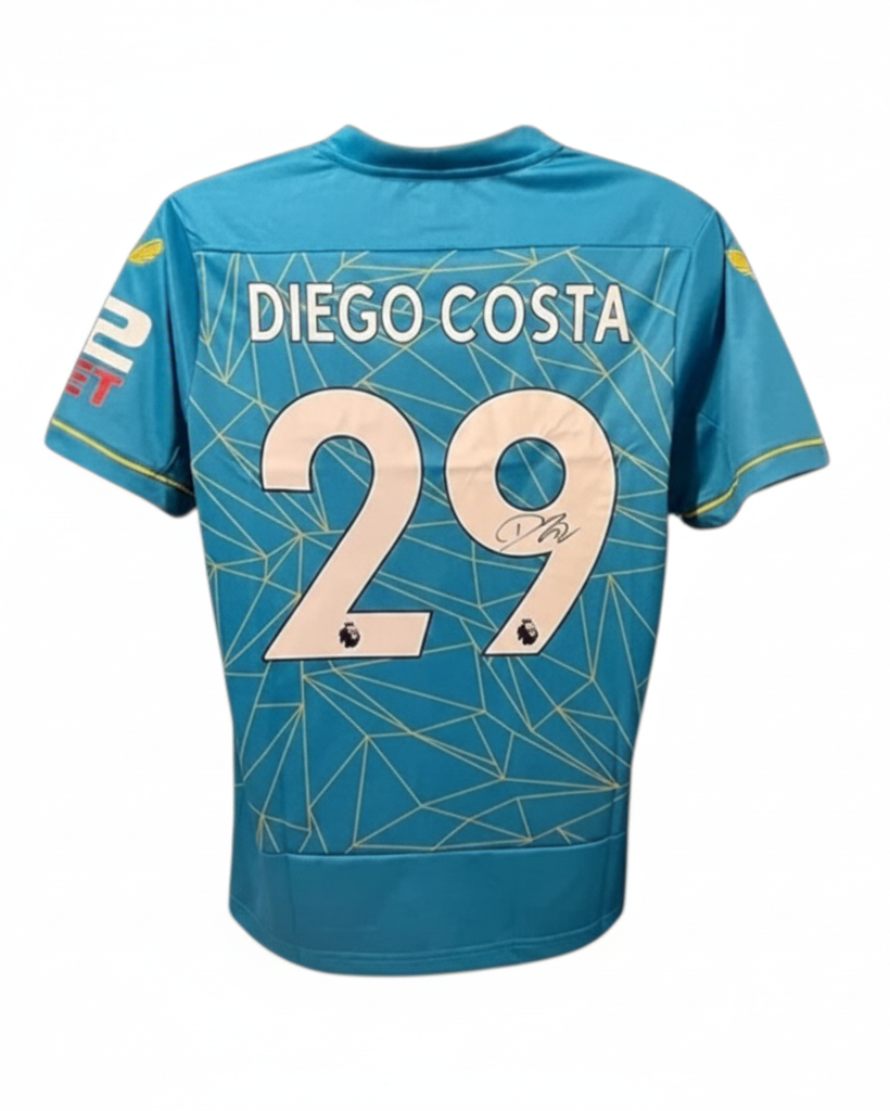 Diego Costa's Wolves 2022/23 Signed Away Shirt