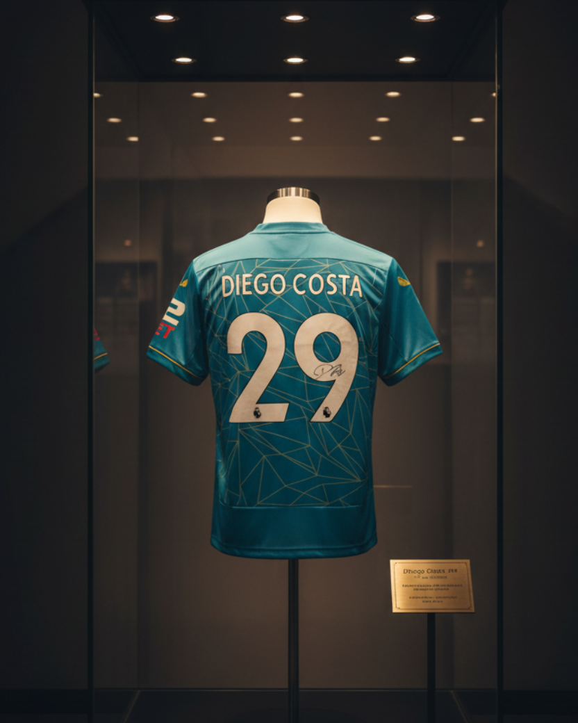 Diego Costa's Wolves 2022/23 Signed Away Shirt