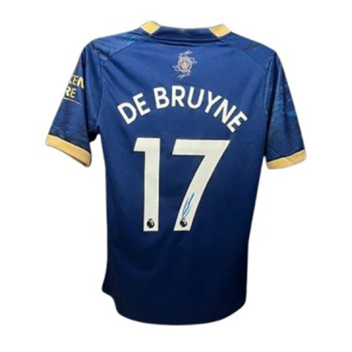 Kevin De Bruyne's Manchester City 2022/23 Chinese New Year Signed Shirt