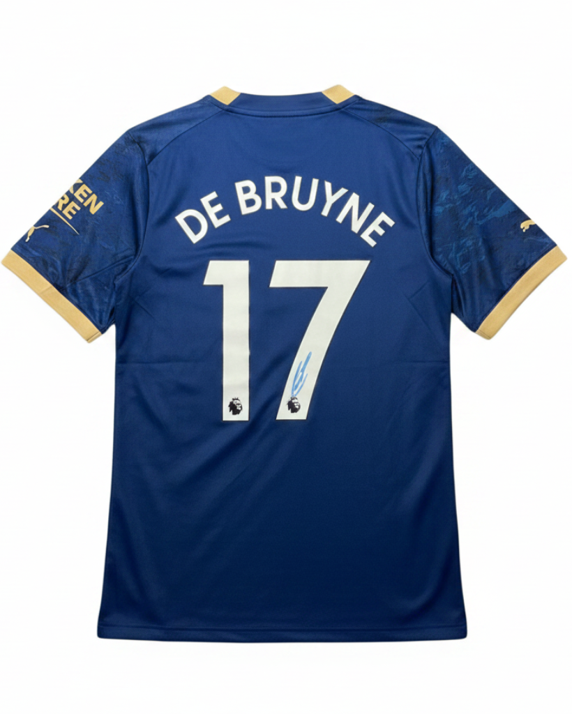 Kevin De Bruyne's Manchester City 2022/23 Chinese New Year Signed Shirt