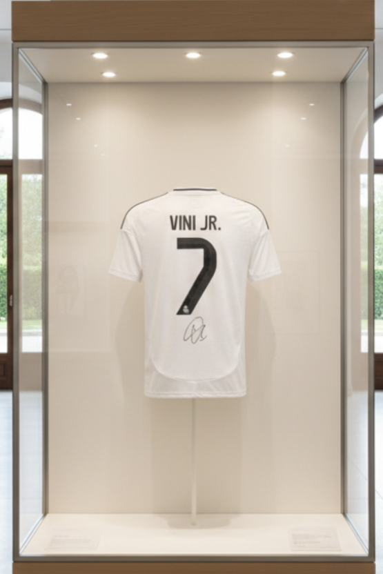 Vinícius Jr Signed Real Madrid 2025/26 Home Shirt, front view