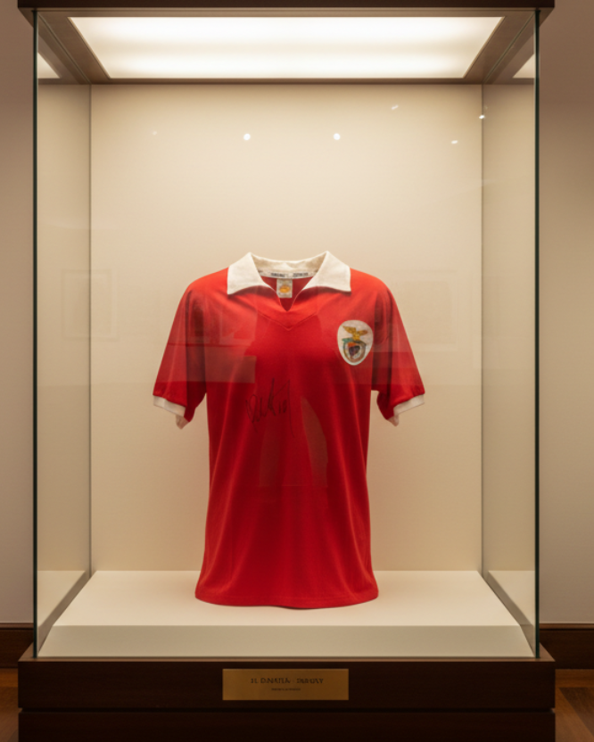 Benfica Retro Shirt - Signed by Rui Costa