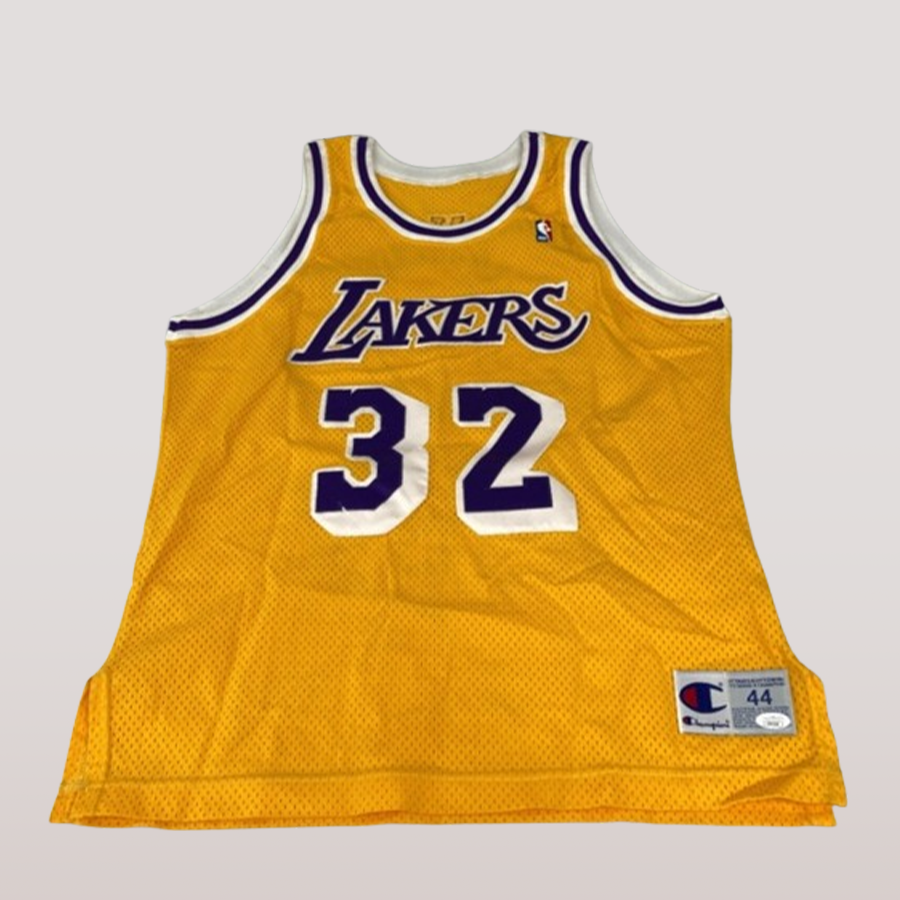 Magic Johnson's shirt signed by Magic, Ice Cube and players