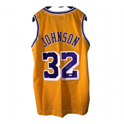 Magic Johnson Official Lakers Signed Jersey