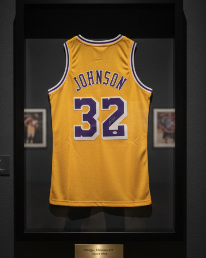 Magic Johnson Official Lakers Signed Jersey