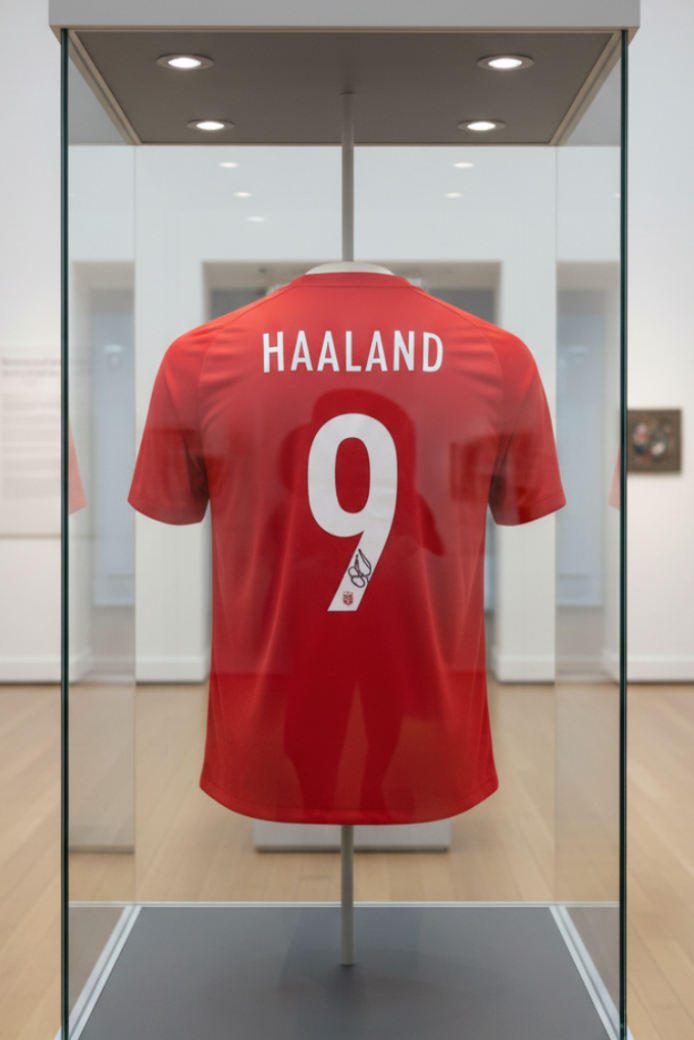 Erling Haaland Signed Norway Jersey, front