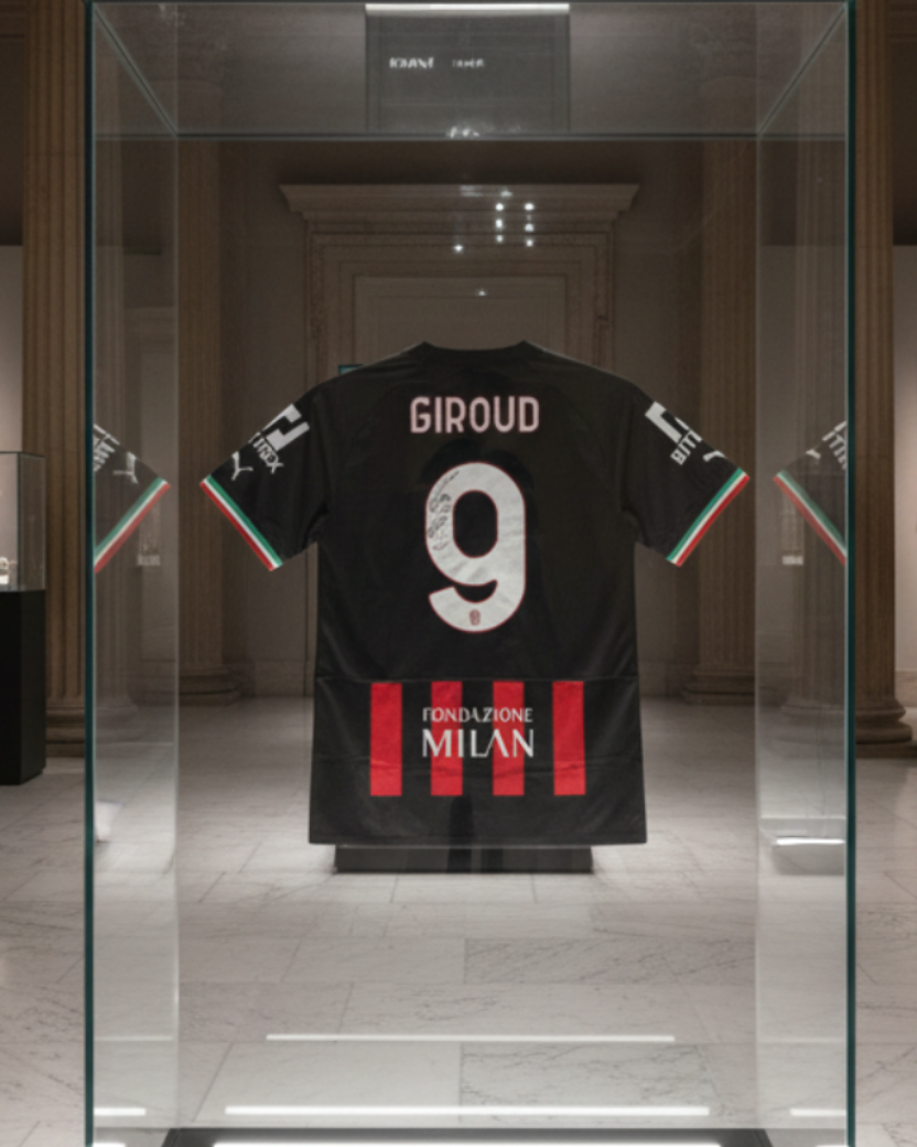 Milan Jersey signed by Olivier Giroud