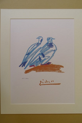 "Doves" lithograph by Pablo Picasso — full view