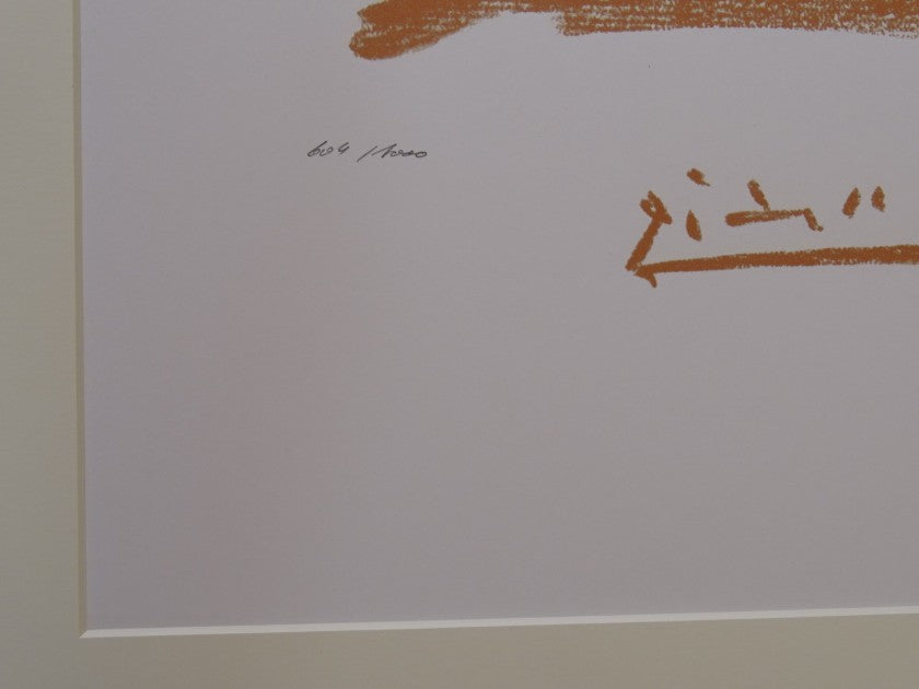 "Doves" lithograph by Pablo Picasso — numbering detail