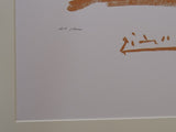"Doves" lithograph by Pablo Picasso — numbering detail