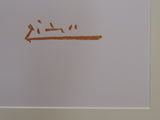 "Doves" lithograph by Pablo Picasso — signature detail
