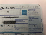 German store receipt for smokers' items accompanying the Warhol piece