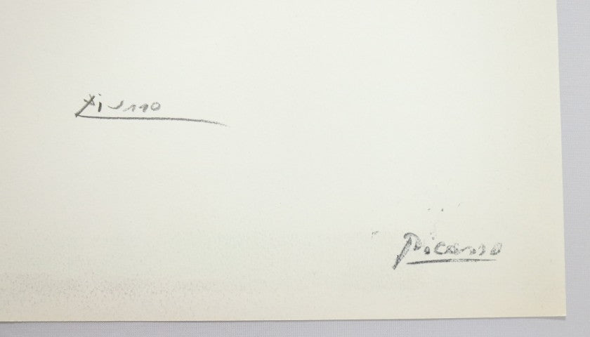 "Toros y Toreros" lithograph by Pablo Picasso — Certificate of Authenticity
