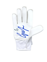 Close-up of Gianluigi Donnarumma's signature on the goalkeeper glove