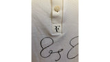 Roger Federer Signed Match-Issued Wimbledon 2013 Shirt, RF logo detail