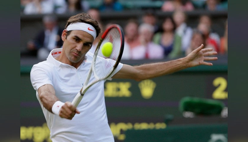 Roger Federer Signed Match-Issued Wimbledon 2013 Shirt, additional view