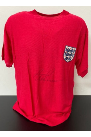 Alan Shearer Signed England Retro Shirt, front