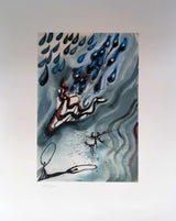 "Alice in Wonderland" lithograph by Salvador Dalí — detail view