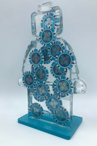 "Alter Ego Fiches 385" - Sculpture by Alessandro Piano, full view