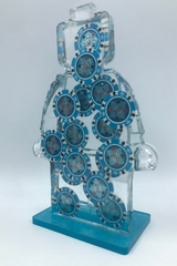 "Alter Ego Fiches 385" - Sculpture by Alessandro Piano, full view