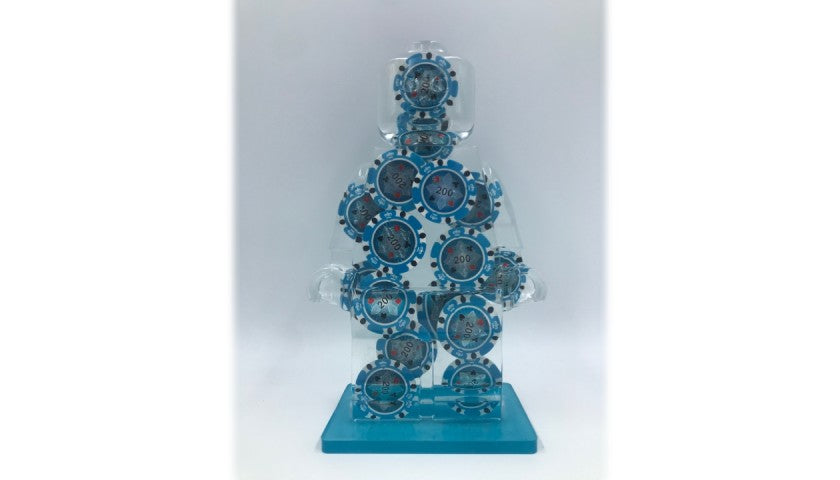 "Alter Ego Fiches 385" - Sculpture by Alessandro Piano, side view