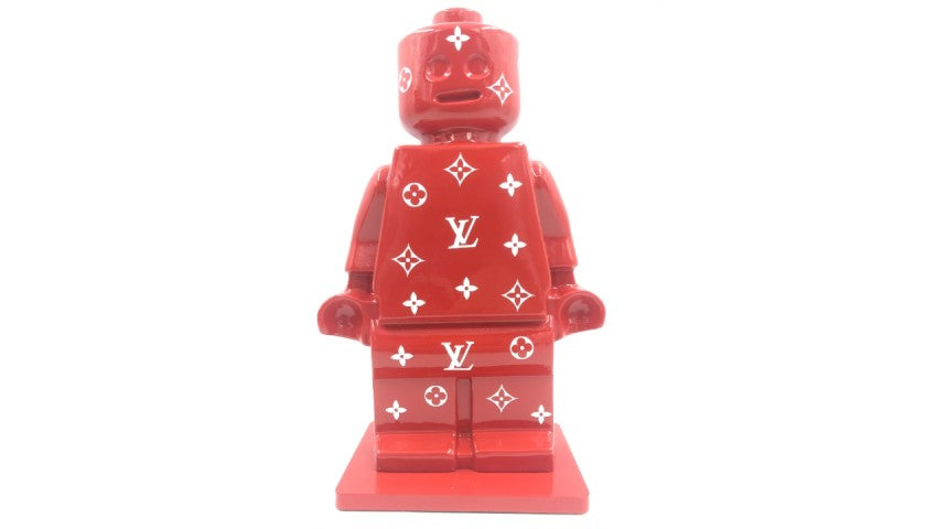 "Alter Ego Oscar Red" - Sculpture by Alessandro Piano, front view