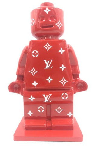 "Alter Ego Oscar Red" - Sculpture by Alessandro Piano, full view