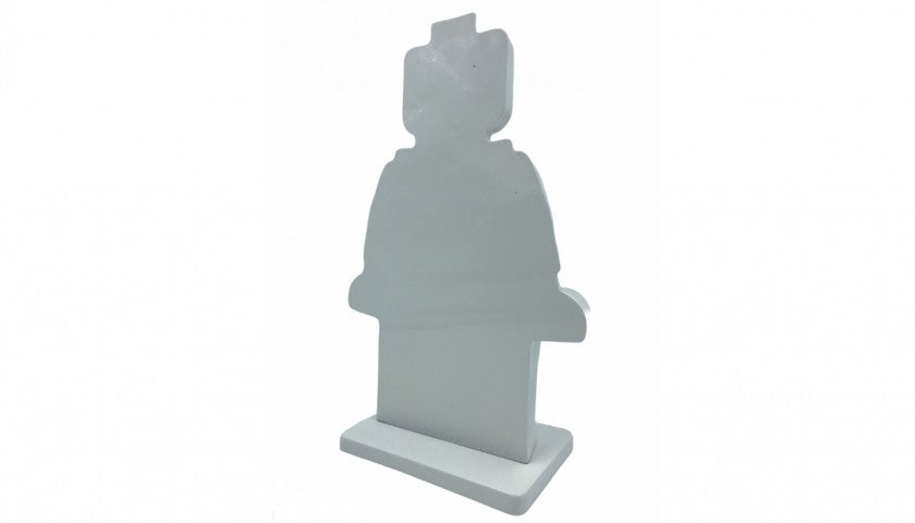 "Alter Ego Oscar White" - Sculpture by Alessandro Piano, detail view