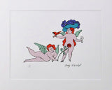 "Angels" lithograph by Andy Warhol — detail view