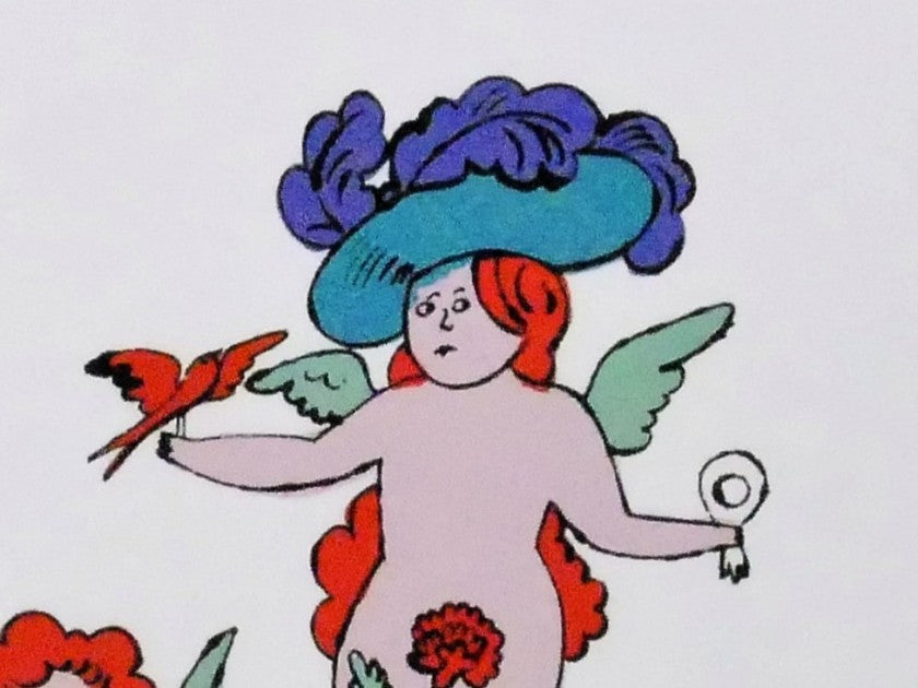 "Angels" lithograph by Andy Warhol — numbering detail