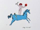 "Angels" lithograph by Andy Warhol — detail view