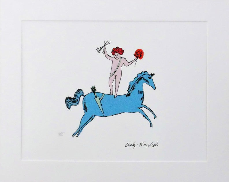 "Angels" lithograph by Andy Warhol — detail view