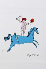 "Angels" lithograph by Andy Warhol — full view, edition copy