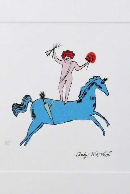 "Angels" lithograph by Andy Warhol — full view, edition copy