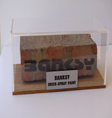 "Brick-Spray Paint" Banksy (attributed), front view