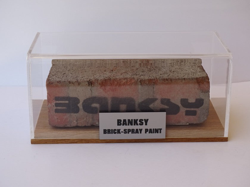 "Brick-Spray Paint" Banksy (attributed), close-up detail