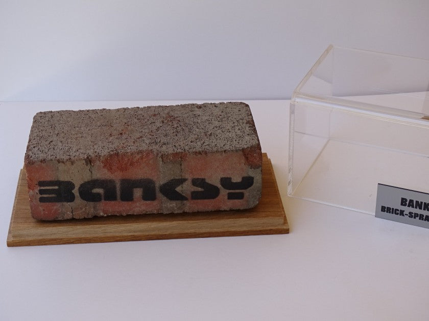 "Brick-Spray Paint" Banksy (attributed), additional detail view
