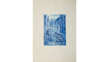 "Canale" by Graziano Pozzi — etching and aquatint, detail view
