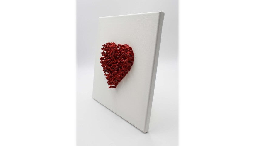 "Heart" by Alessandro Padovan — side angle showing 3D depth