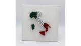 "Italy" by Alessandro Padovan — 3D screw art, detail view