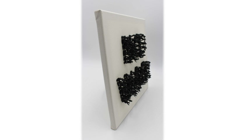 "No War" by Alessandro Padovan — side angle showing 3D depth